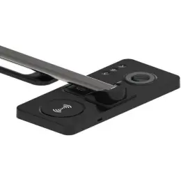 Veles @memorii 3-in-1 Wireless Charger with Desk Lamp Black Close Up Back